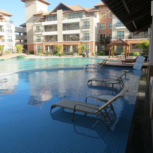 Apartamento Conforto E Lazer No Mediterran�e Residence E Beach Living