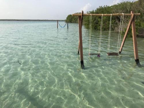 Lodge Private Cabin In Bacalar With Your Own Deck!