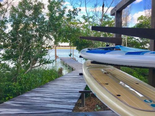 Lodge Private Cabin In Bacalar With Your Own Deck!