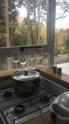 Lodge Casa Moderna En El Bosque Y Monta�a