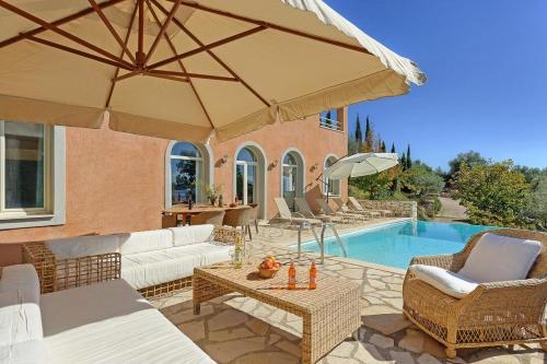 Syvota Villa Sleeps 8 Pool Air Con Wifi
