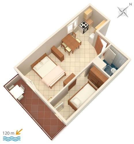 Hostal Studio Biograd Na Moru 863a