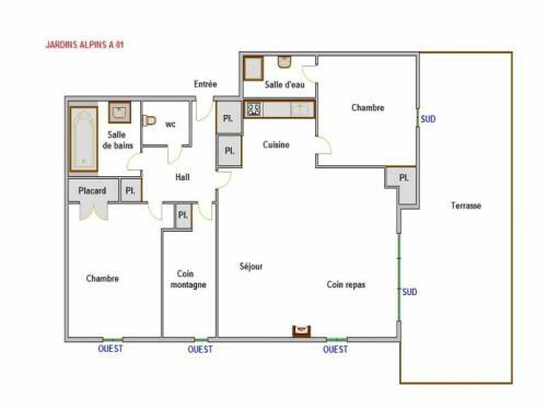 Apartamento Appartement Jardins Alpins A