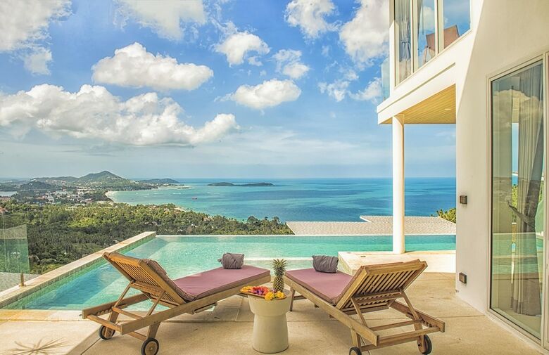 Villa Chaweng Noi Beach  Full Moon 4br Seaview