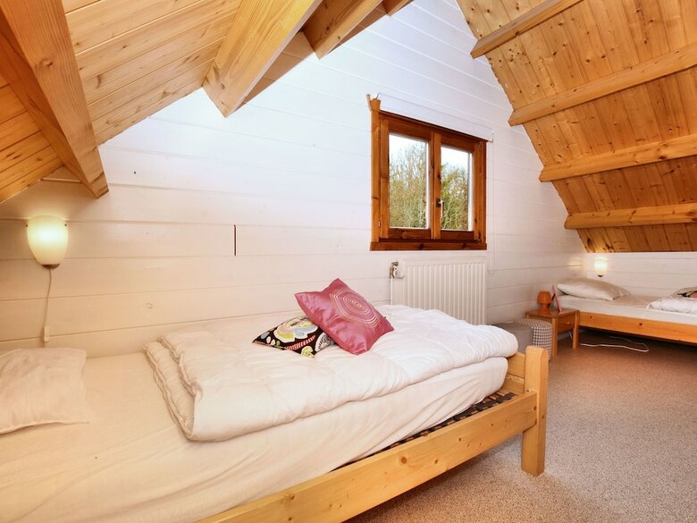Beautiful Chalet On A Camping, With Different Terraces And A Beautiful View