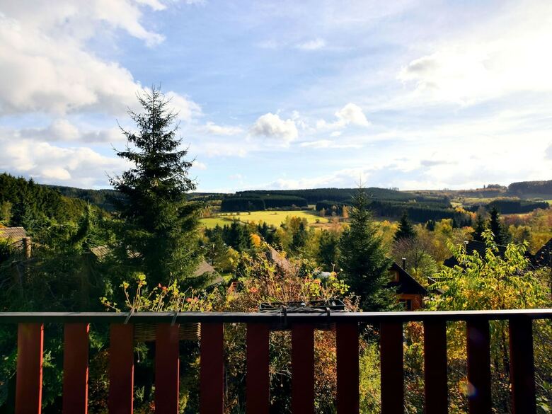 Beautiful Chalet On A Camping, With Different Terraces And A Beautiful View