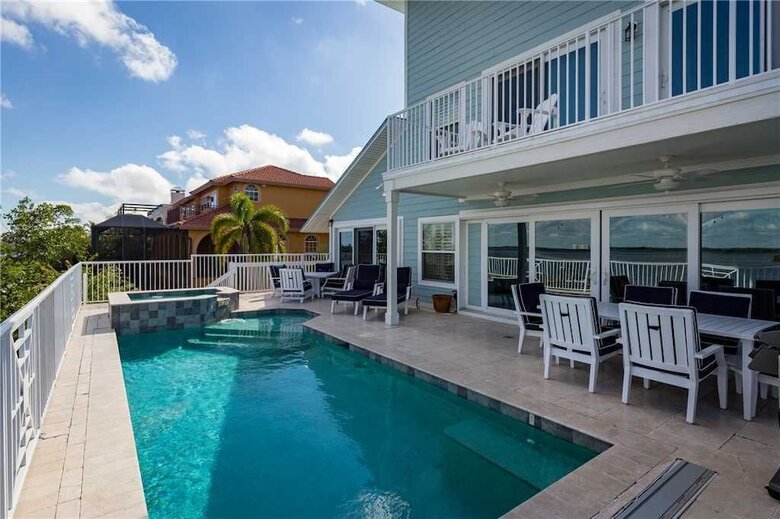 Blue Heaven, 3 Bedrooms, Bay Front, Private Pool, Pet Friendly, Sleeps 10