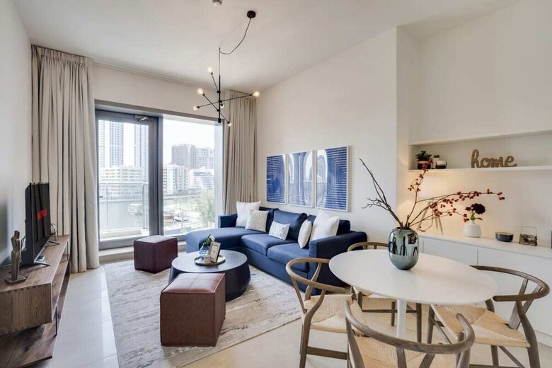 Apartamento Modern En-suite Flat W/ Dubai Marina View!