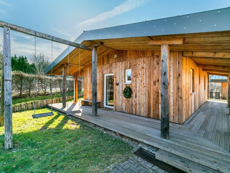 Quaint Chalet In Harreberg With Garden