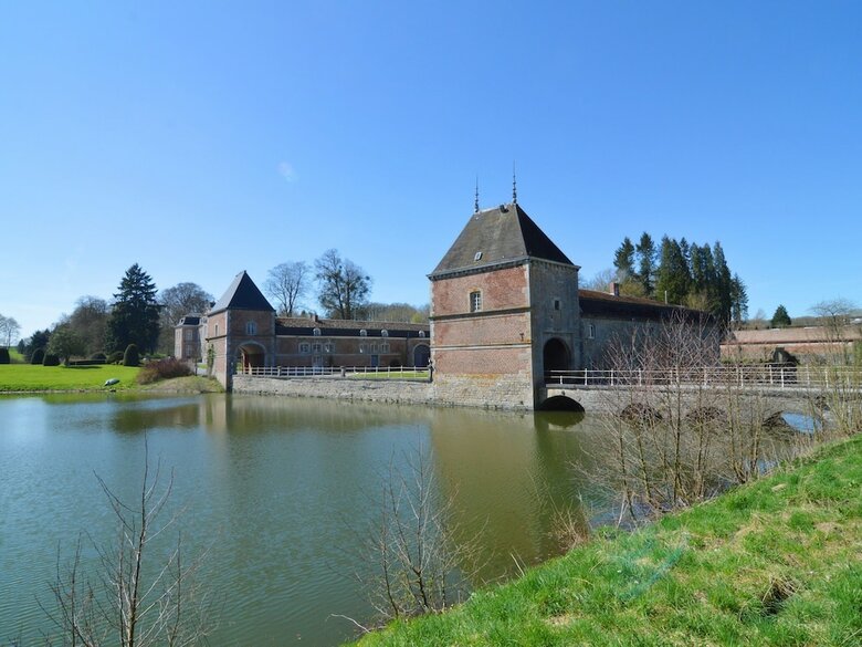 Vintage Castle Near Forest In Havelange