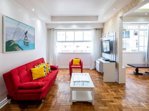 Apartamento Enorme 3 Quartos Com Jacuzzi E Vista Mar Para 8 Pessoas Em Copacabana!