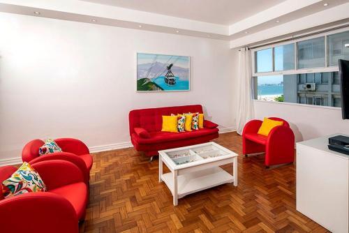 Apartamento Enorme 3 Quartos Com Jacuzzi E Vista Mar Para 8 Pessoas Em Copacabana!