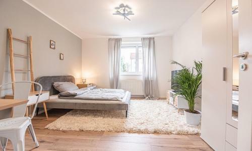 Apartamento Messe+uni: Modern & Stylish For 4: Kitchen+parking