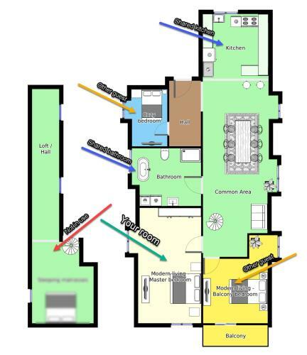 Bed & Breakfast Adnana - Modern Living - Masters Room