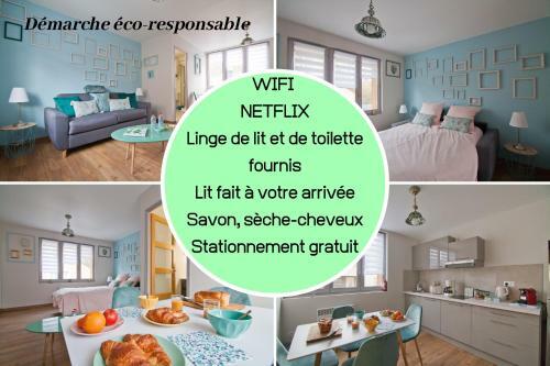 Apartamento Troyes - Le Cadre Vert - Studio - Netflix - Parking