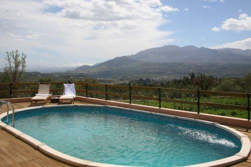 Klio Traditional House Mountain & Field View