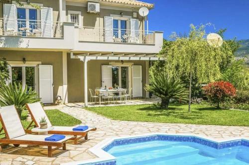 Kato Kateleios Villa Sleeps 6 Pool Air Con Wifi