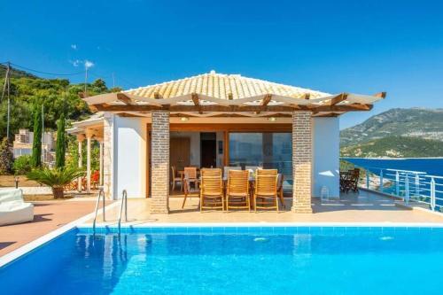 Syvota Villa Sleeps 9 Pool Air Con Wifi