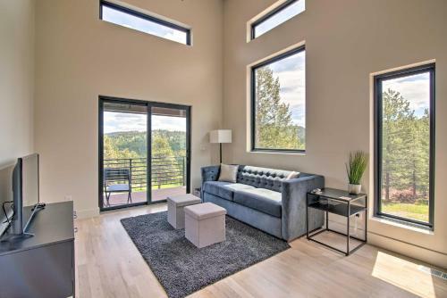 Modern Evergreen Cabin On 35 Acres With Views!