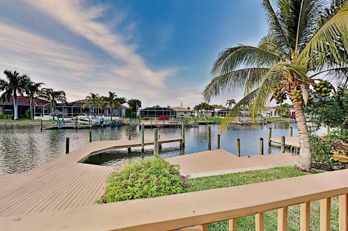 Canal-front Retreat With Boat Dock & Screened Pool Home
