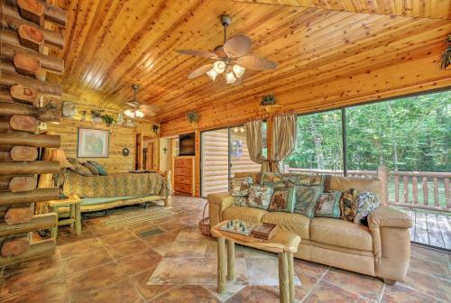 Quiet Inverness Log Cabin With Furnished Deck!