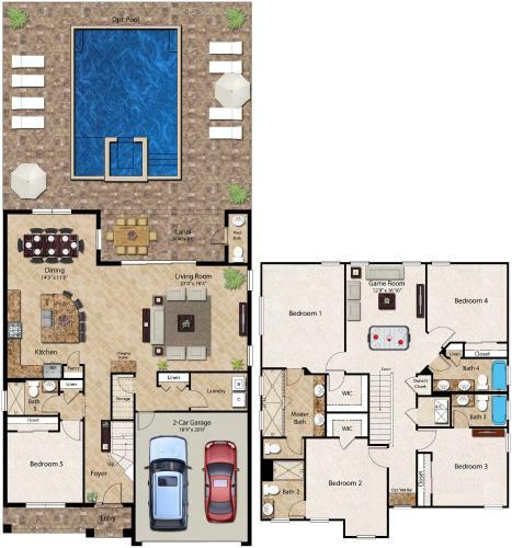 Villa Encore Resort 4136 5 Bedroom Water Park