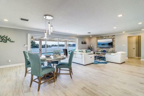 New Listing! Modern Retreat With Private Pool & Dock Home