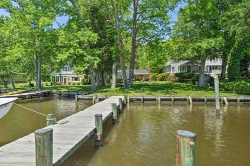 Waterfront Annapolis Home Fire Pit And Fishing Pier