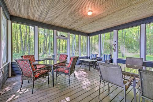 Lakefront Gobles Home With Private Dock And Boats!
