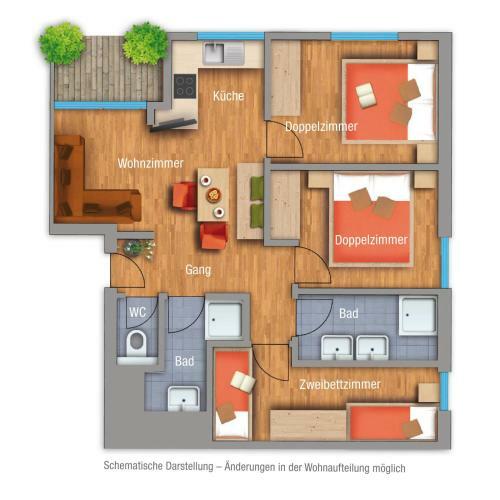 Apartamento Appartements Fliana Mathon