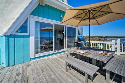 Atlantic Coast Dome Home Across From Sound With View