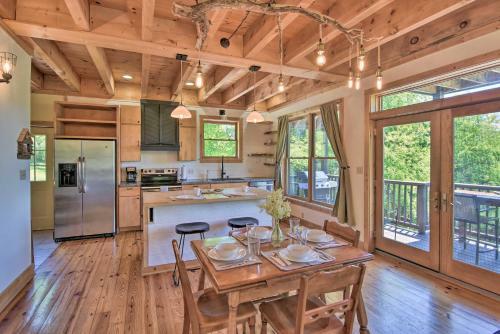 Timber Frame Cabin With South Holston Lake Views