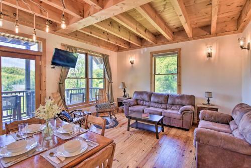 Timber Frame Cabin With South Holston Lake Views