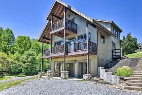 Timber Frame Cabin With South Holston Lake Views