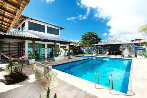 Casa Em Cond Fechado Com Wifi, Piscina E Churrasq