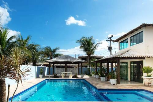 Casa Em Cond Fechado Com Wifi, Piscina E Churrasq