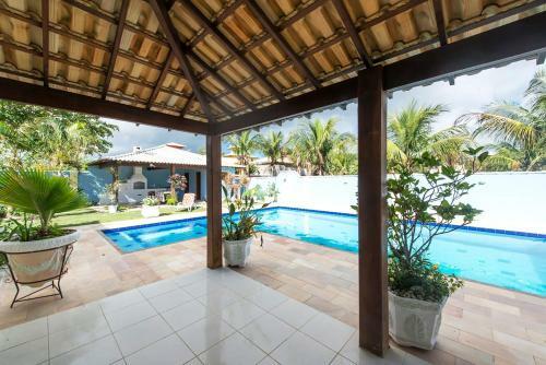 Casa Em Cond Fechado Com Wifi, Piscina E Churrasq