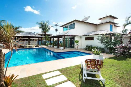 Casa Em Cond Fechado Com Wifi, Piscina E Churrasq