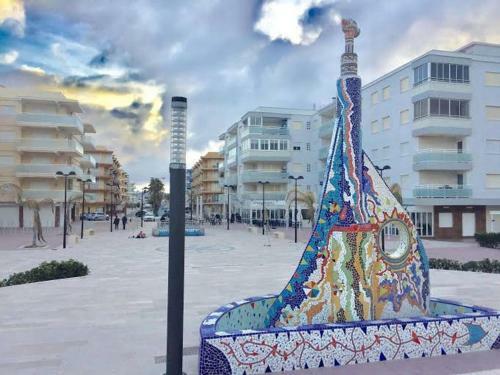 .apartamento 1a Linea de Playa + Piscina + Parking Daimus