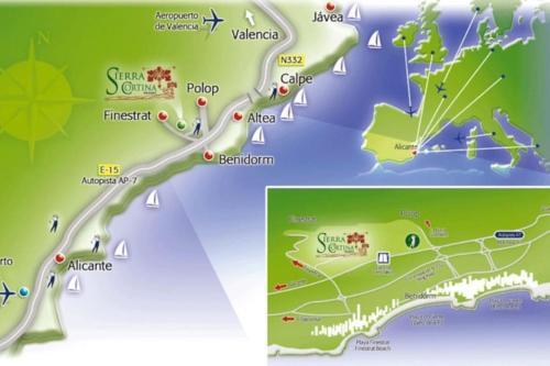 Apartamento Balcon de Sierra Cortina! Panoramic Sea View !