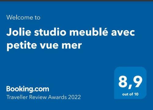 Apartamento Jolie Studio Meubl� Avec Petite Vue Mer