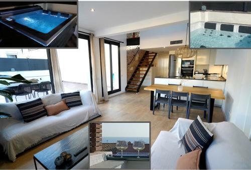 Apartamento Atico Duplex Playa Area Barcelona Con Spa Exterior
