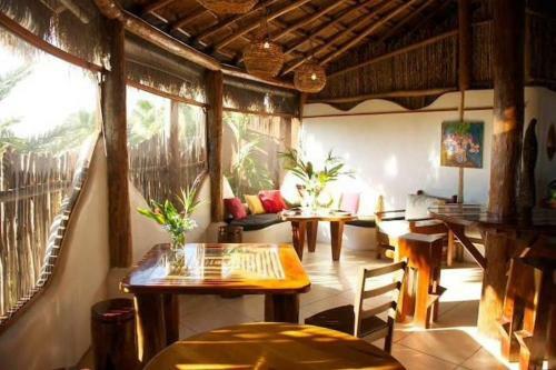 Apartamento Casa Azul. Casa Estilo Maya En El Centro de Bacalar