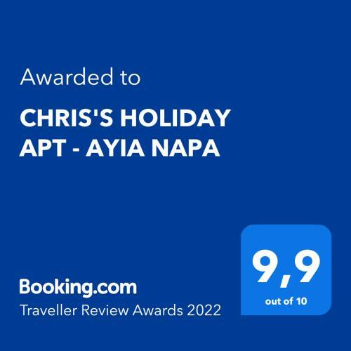 Apartamento Chris's Holiday Apt - Ayia Napa