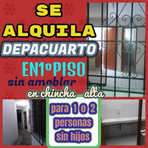 Apartamento Se Alquila Depacuarto En Chincha Alta