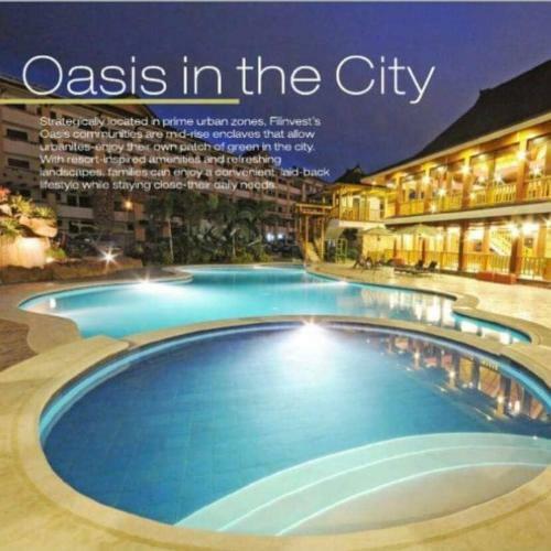 Apartamento One Oasis A2, Shortwalk Sm Mall Free Pool Kitchen