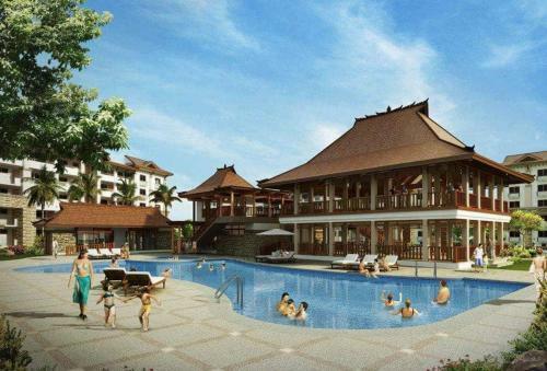 Apartamento One Oasis A2, Shortwalk Sm Mall Free Pool Kitchen