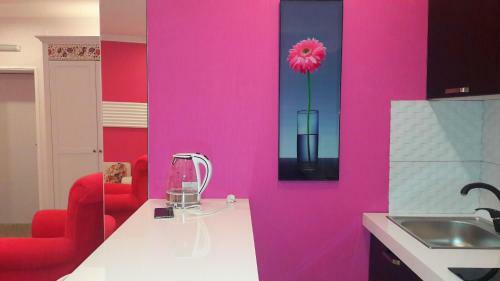 Pink Apartment Near Airport