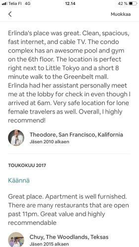 Apartamento The Beacon Makati For 4 Wifi 16mbps