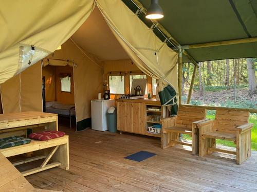 Glamping Safaritent Camping 't Vlintenholt